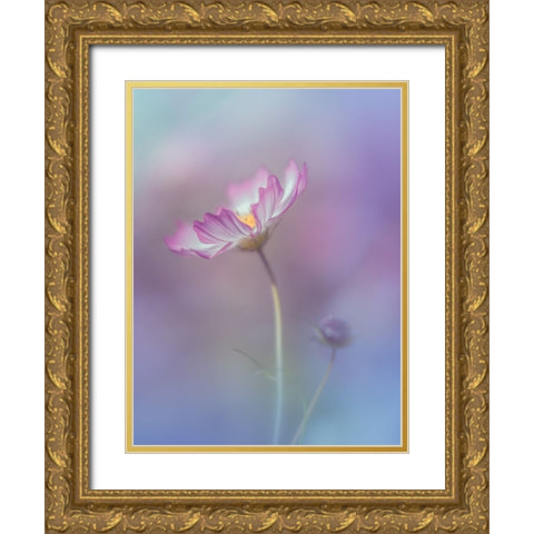 Pink Elegance Gold Ornate Wood Framed Art Print with Double Matting by Koumura, Miyako