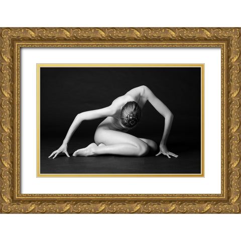 Rubia Gold Ornate Wood Framed Art Print with Double Matting by AndyD10