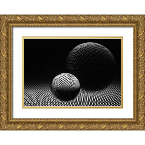 Darkness Gold Ornate Wood Framed Art Print with Double Matting by Westum, Heidi