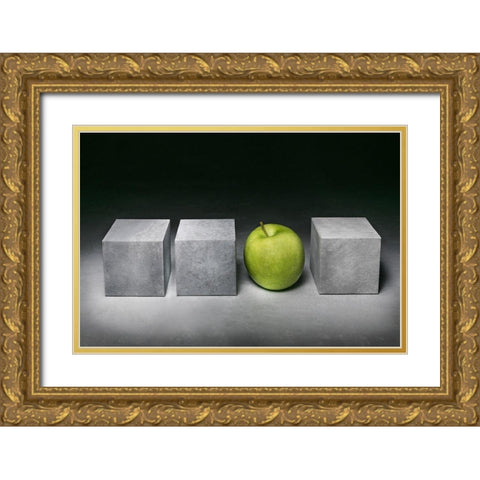 In Between Gold Ornate Wood Framed Art Print with Double Matting by Verot, Christophe