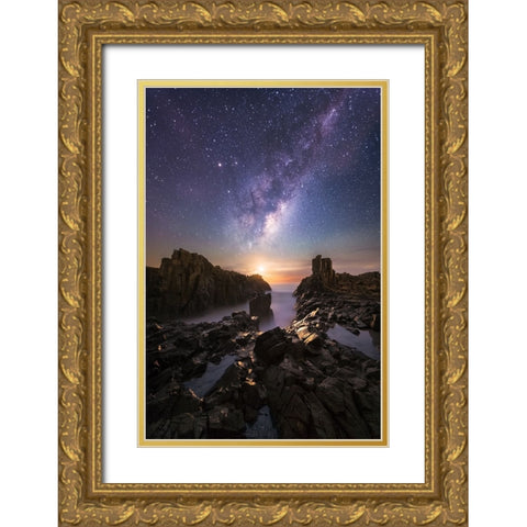 Eternal Return Gold Ornate Wood Framed Art Print with Double Matting by Fan, Tim