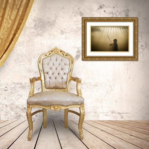 Yndi Halda Gold Ornate Wood Framed Art Print with Double Matting by V., Stijn