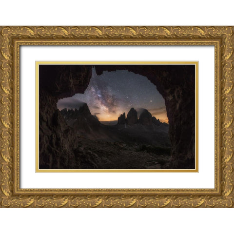 ^^^ Gold Ornate Wood Framed Art Print with Double Matting by Martin Castan, David