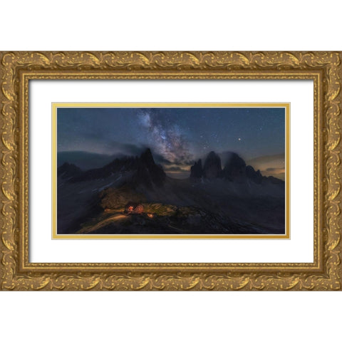Locatelli Gold Ornate Wood Framed Art Print with Double Matting by Martin Castan, David