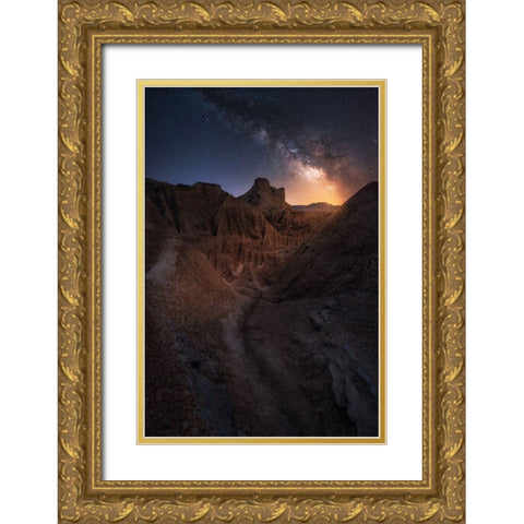 The Way Gold Ornate Wood Framed Art Print with Double Matting by Martin Castan, David