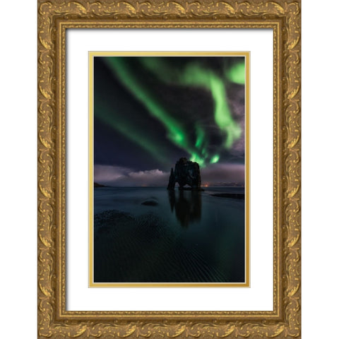 Untitled Gold Ornate Wood Framed Art Print with Double Matting by Martin Castan, David