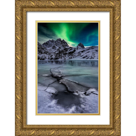 Untitled Gold Ornate Wood Framed Art Print with Double Matting by Martin Castan, David