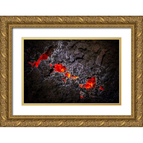 Crystallization!!!! Gold Ornate Wood Framed Art Print with Double Matting by Gabriel, Barathieu