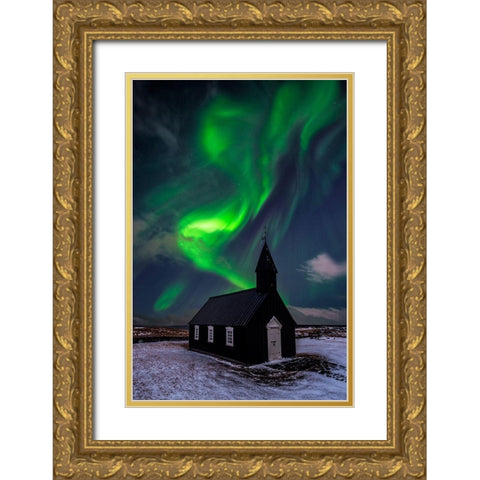Untitled Gold Ornate Wood Framed Art Print with Double Matting by Martin Castan, David