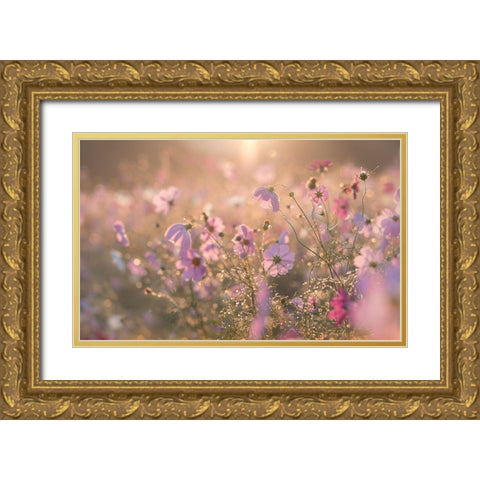 Untitled Gold Ornate Wood Framed Art Print with Double Matting by Koumura, Miyako