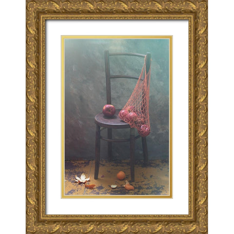 It Was Recently... Gold Ornate Wood Framed Art Print with Double Matting by Ustinagreen