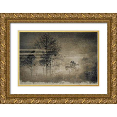 Old Postcard Gold Ornate Wood Framed Art Print with Double Matting by Talen, Nel