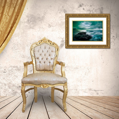 Unknown Waters Gold Ornate Wood Framed Art Print with Double Matting by Marthinussen, Willy
