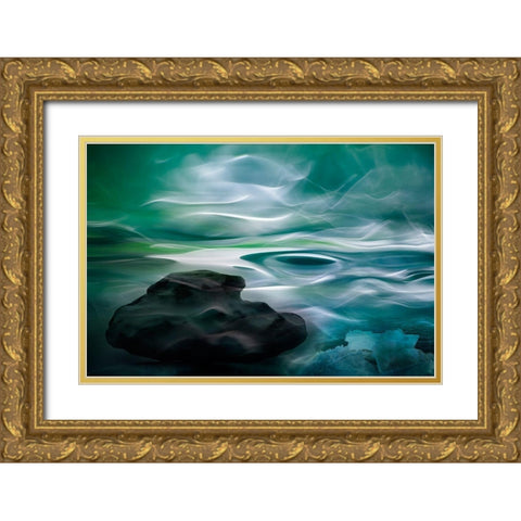 Unknown Waters Gold Ornate Wood Framed Art Print with Double Matting by Marthinussen, Willy