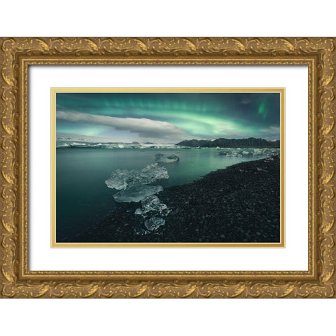 Japkulsairlaandsup3;N Gold Ornate Wood Framed Art Print with Double Matting by Carrillo Lopez, Antonio
