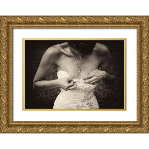Ioana Gold Ornate Wood Framed Art Print with Double Matting by Toniolo, Giorgio