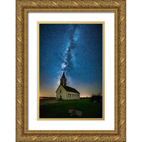 Tunnel To Heaven Gold Ornate Wood Framed Art Print with Double Matting by Zheng, Michael