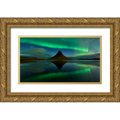 Surrounding Gold Ornate Wood Framed Art Print with Double Matting by Moreno, Miguel