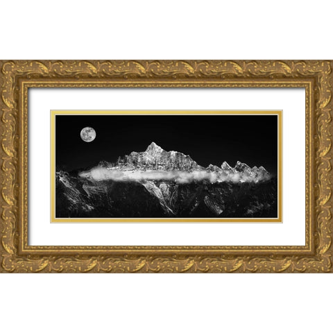 The Jade Belt Gold Ornate Wood Framed Art Print with Double Matting by Selions