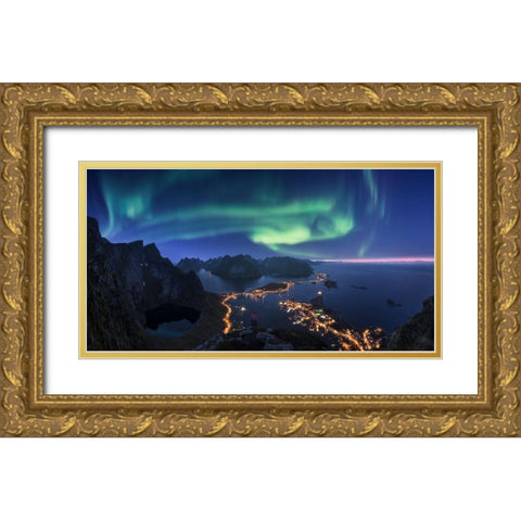 Anywhere I Roam Gold Ornate Wood Framed Art Print with Double Matting by F. Turienzo, Carlos
