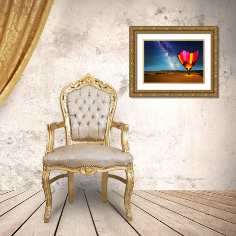 Journey Under The Stars Alt 2018 Gold Ornate Wood Framed Art Print with Double Matting by Anderson, Matt