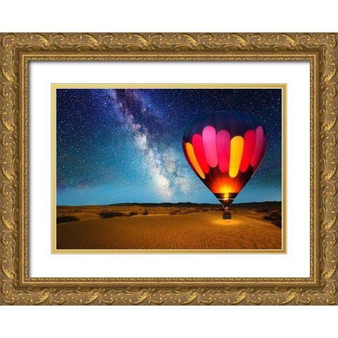 Journey Under The Stars Alt 2018 Gold Ornate Wood Framed Art Print with Double Matting by Anderson, Matt