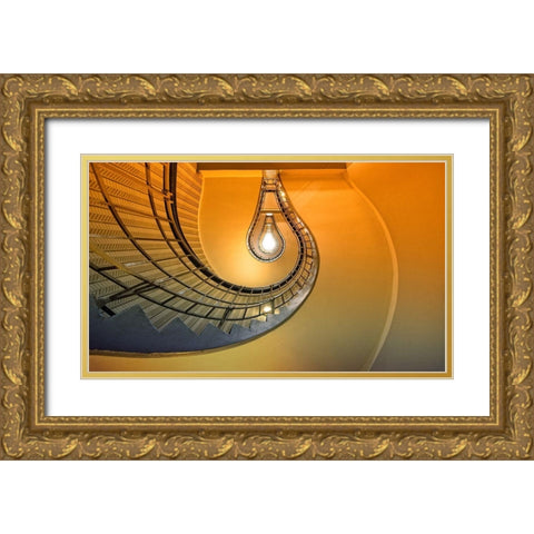 The Pear Gold Ornate Wood Framed Art Print with Double Matting by Ohlendorf, Anette