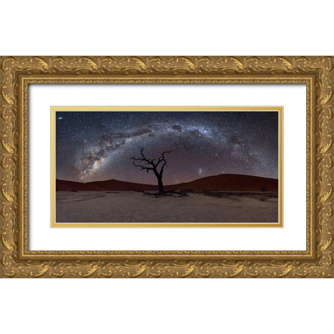 Deadviel Gold Ornate Wood Framed Art Print with Double Matting by Marchegiani, Roberto
