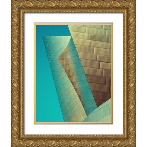 45118 Gold Ornate Wood Framed Art Print with Double Matting by Kreiten, Mike