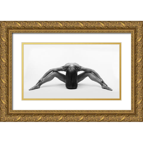 Deep Bend Down Gold Ornate Wood Framed Art Print with Double Matting by Valevicius, Aurimas