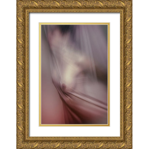 Veil Gold Ornate Wood Framed Art Print with Double Matting by Bartal, Balazs
