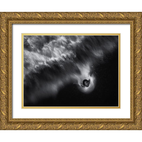 Thalassa Gold Ornate Wood Framed Art Print with Double Matting by Kaimaki, Maria