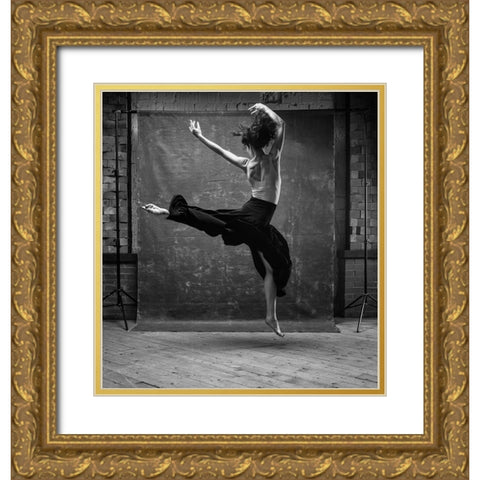 Dance Gold Ornate Wood Framed Art Print with Double Matting by Belokonov, Boris