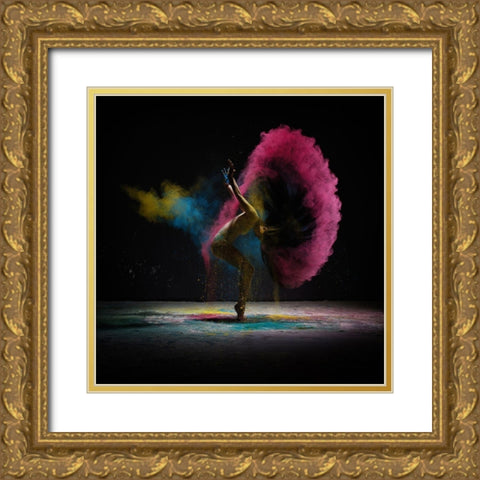 The Dance Of Dust Gold Ornate Wood Framed Art Print with Double Matting by Guryanov, Andrey