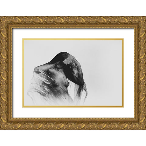 Wild Is The Wind Gold Ornate Wood Framed Art Print with Double Matting by Tuinenga, Jacob
