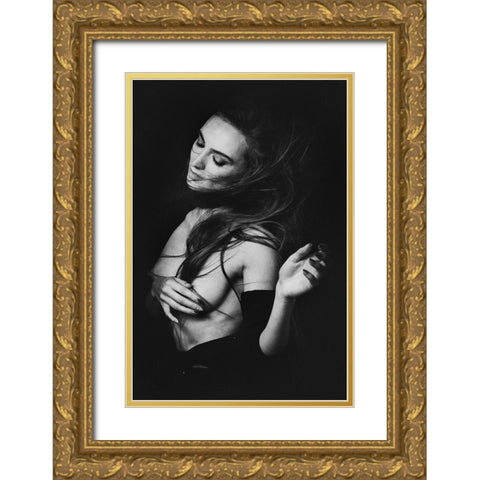 Nataleen Gold Ornate Wood Framed Art Print with Double Matting by Rise, Zachar