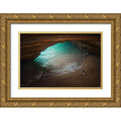 The Secret Cave Gold Ornate Wood Framed Art Print with Double Matting by Parejo, Jose
