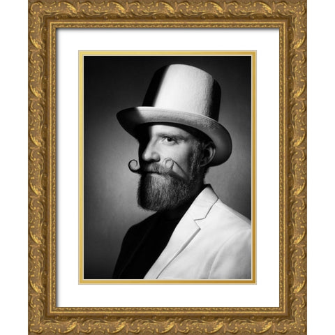 Beard Culture Gold Ornate Wood Framed Art Print with Double Matting by Aristoteles, David