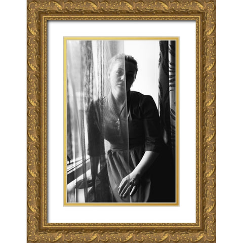 Anastasia Gold Ornate Wood Framed Art Print with Double Matting by Mikhailova, Olessya