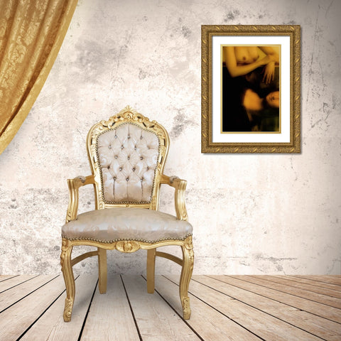 The Da Vinci Code Gold Ornate Wood Framed Art Print with Double Matting by UfukCRY
