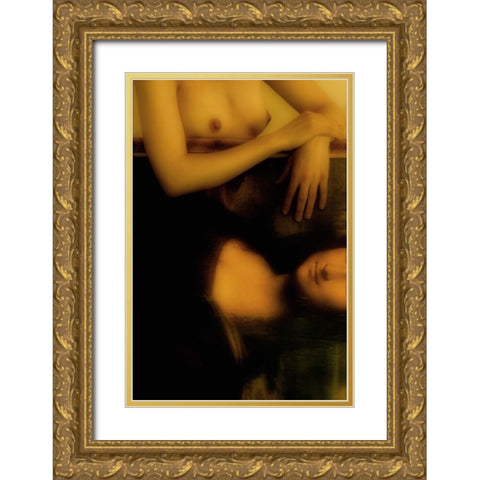 The Da Vinci Code Gold Ornate Wood Framed Art Print with Double Matting by UfukCRY