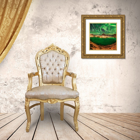 Hell In The Sky Gold Ornate Wood Framed Art Print with Double Matting by Smid Master, Jan