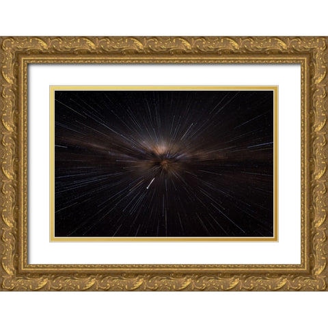 Straight To The Heart Gold Ornate Wood Framed Art Print with Double Matting by Guevara Vivanco, Carlos