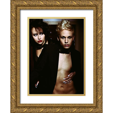 Love Is A Losing Game Gold Ornate Wood Framed Art Print with Double Matting by lotzin -, mario