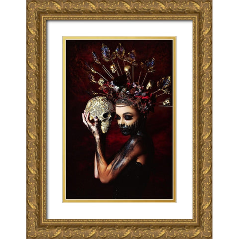 Tia Gold Ornate Wood Framed Art Print with Double Matting by Bolgov, Ruslan