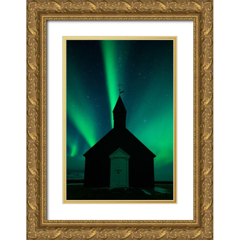 Glory Gold Ornate Wood Framed Art Print with Double Matting by Xu, Tony