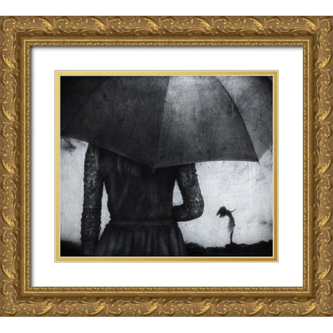 Crashing Gold Ornate Wood Framed Art Print with Double Matting by Sulistiawan, Hari