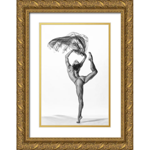 Power Attitude Dance Gold Ornate Wood Framed Art Print with Double Matting by Stalmans, Luc