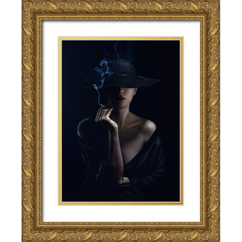 Untitled Gold Ornate Wood Framed Art Print with Double Matting by Spoyalov, Sergey