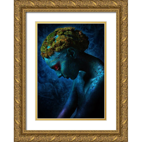 Symbiosis III Gold Ornate Wood Framed Art Print with Double Matting by Kovalev, Ivan